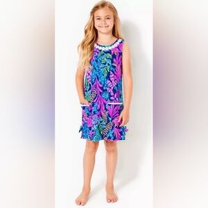 Lilly Pulitzer NWOT Little Lilly Knit Shift Calypso Coast Size S (4-5)